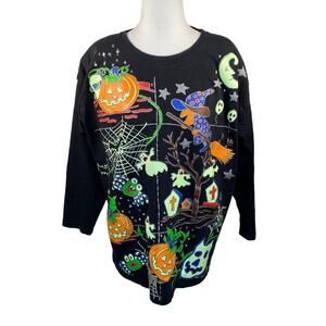 Accent on Art Vintage Halloween Glow-in-the-Dark Long-Sleeve One Size